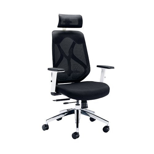 ARISTA STEALTH HIGH BACK CHAIR WITH HEADREST ADJUSTABLE ARMS