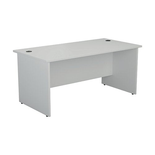 JEMINI RECTANGULAR PANEL END DESK 1600X800X730MM WHITE KF804