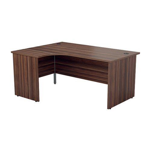 JEMINI RADIAL LEFT HAND PANEL END DESK 1600X1200X730MM DARK