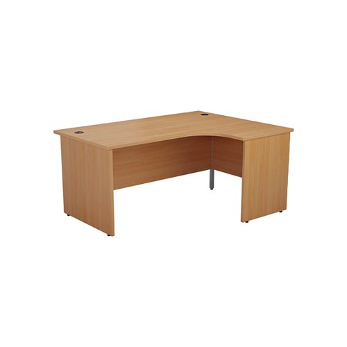 JEMINI RADIAL RIGHT HAND PANEL END DESK 1600X1200X730MM BEEC