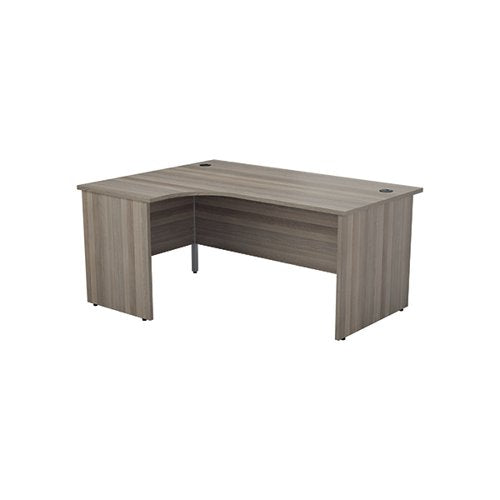 JEMINI RADIAL LEFT HAND PANEL END DESK 1800X1200X730MM GREY