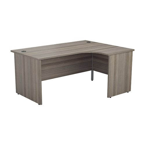 JEMINI RADIAL RIGHT HAND PANEL END DESK 1800X1200X730MM GREY