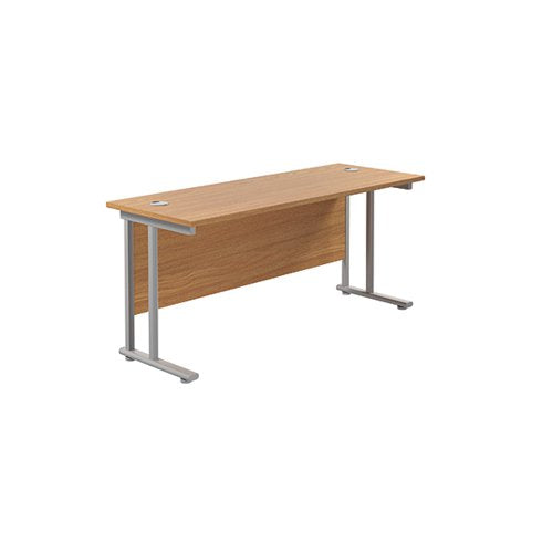 JEMINI RECTANGULAR CANTILEVER DESK 1600X600X730MM NOVA OAK/S