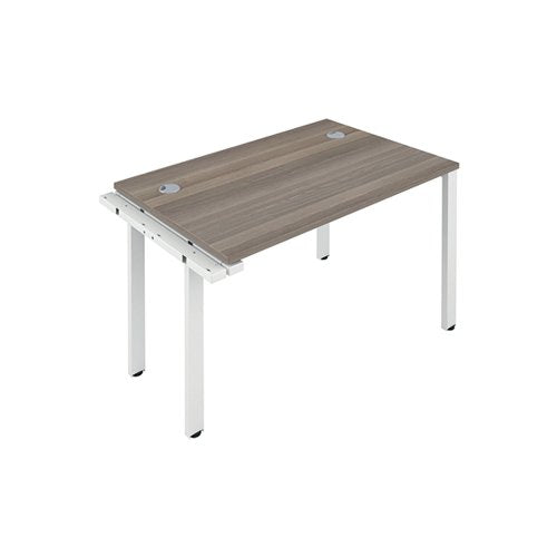 JEMINI 1 PERSON EXTENSION BENCH DESK 1200X800X730MM GREY OAK