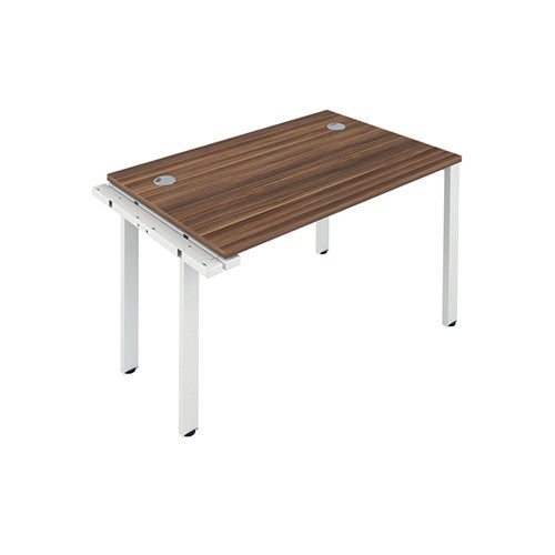 JEMINI 1 PERSON EXTENSION BENCH DESK 1200X800X730MM DARK WAL