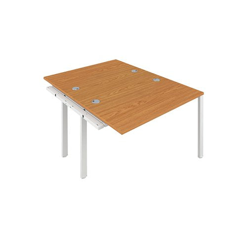 JEMINI 2 PERSON EXTENSION BENCH DESK 1200X1600X730MM NOVA OA