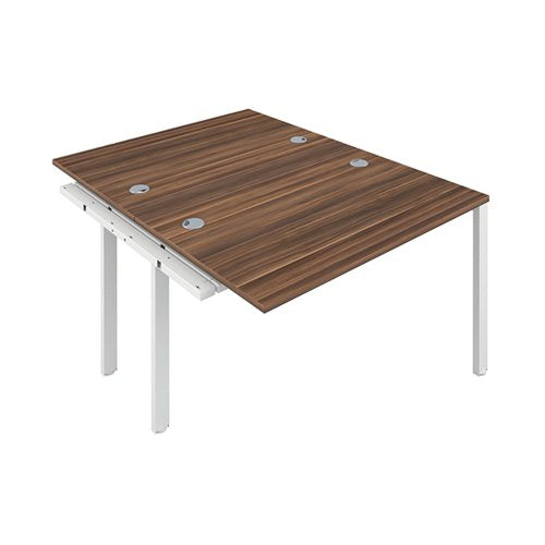 JEMINI 2 PERSON EXTENSION BENCH DESK 1200X1600X730MM DARK WA