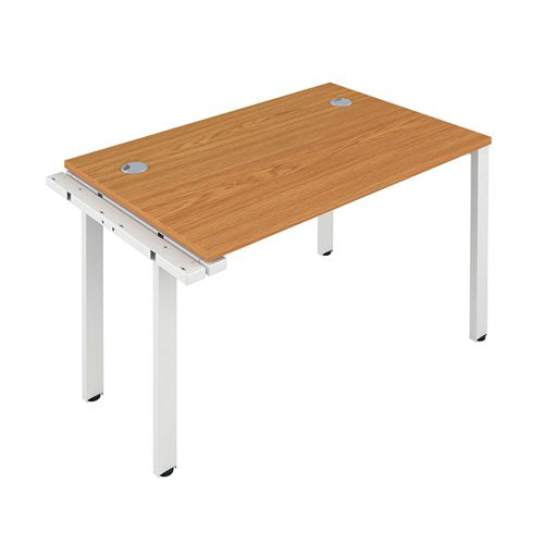 JEMINI 1 PERSON EXTENSION BENCH DESK 1400X800X730MM NOVA OAK