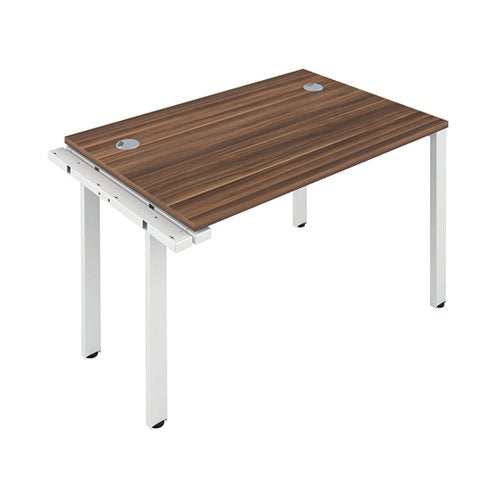 JEMINI 1 PERSON EXTENSION BENCH DESK 1400X800X730MM DARK WAL