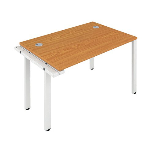 JEMINI 1 PERSON EXTENSION BENCH DESK 1600X800X730MM NOVA OAK