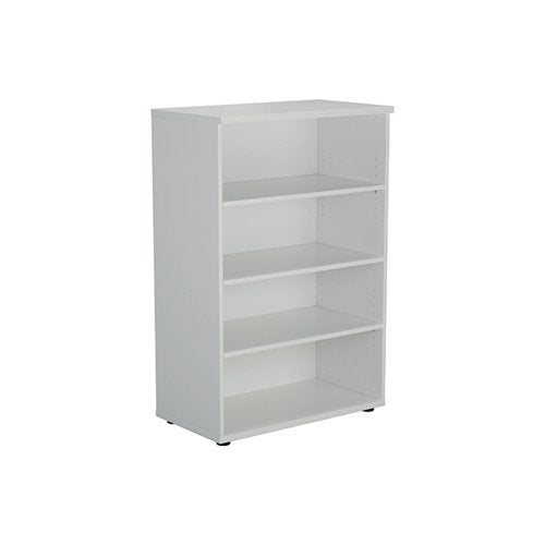 JEMINI WOODEN BOOKCASE 800X450X1200MM WHITE KF810377