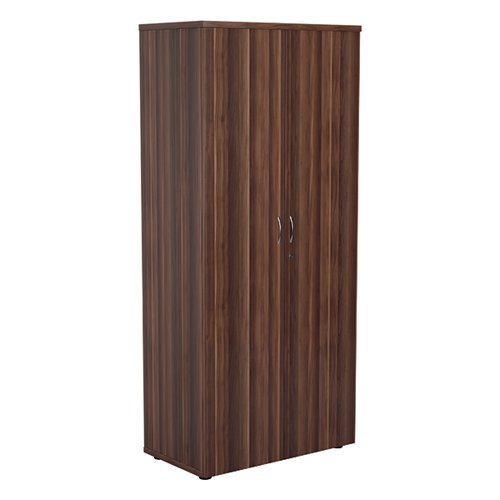 JEMINI WOODEN CUPBOARD 800X450X1800MM DARK WALNUT KF810575