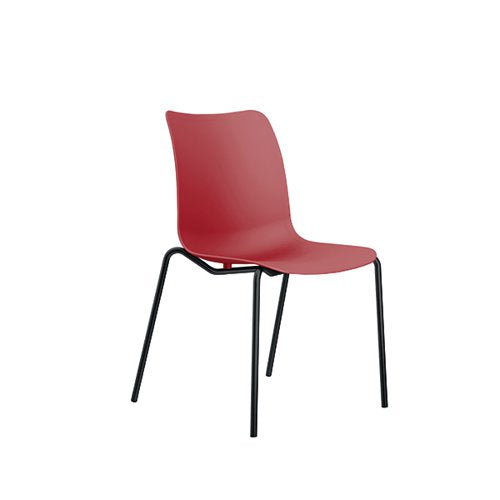 JEMINI FLEXI 4 LEG CHAIR RED KF81065