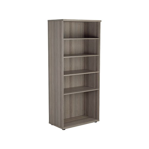 JEMINI WOODEN BOOKCASE 800X450X1800MM GREY OAK KF810995