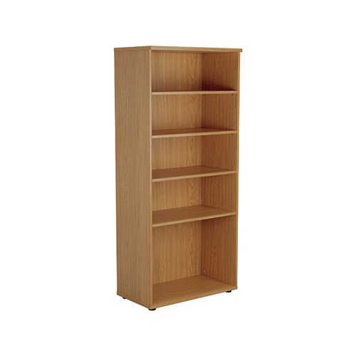 JEMINI WOODEN BOOKCASE 800X450X1800MM NOVA OAK KF811015