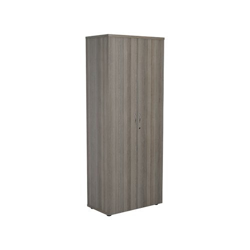 JEMINI WOODEN CUPBOARD 800X450X2000MM GREY OAK KF811060