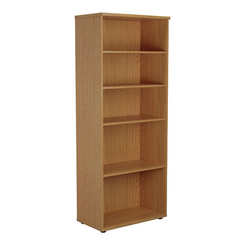 JEMINI WOODEN BOOKCASE 800X450X2000MM NOVA OAK KF811183