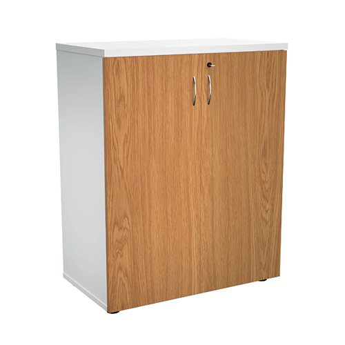 JEMINI WOODEN CUPBOARD 800X450X730MM WHITE/NOVA OAK KF811312