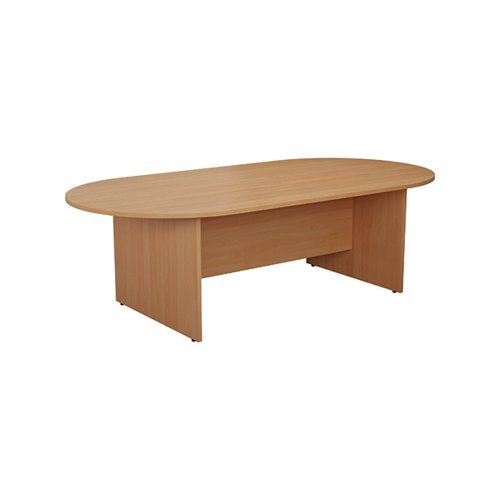 JEMINI D-END MEETING TABLE 1800X1000X730MM BEECH KF816684
