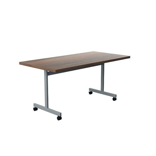 JEMINI RECTANGULAR TILTING TABLE 1600X800X720MM DARK WALNUT/
