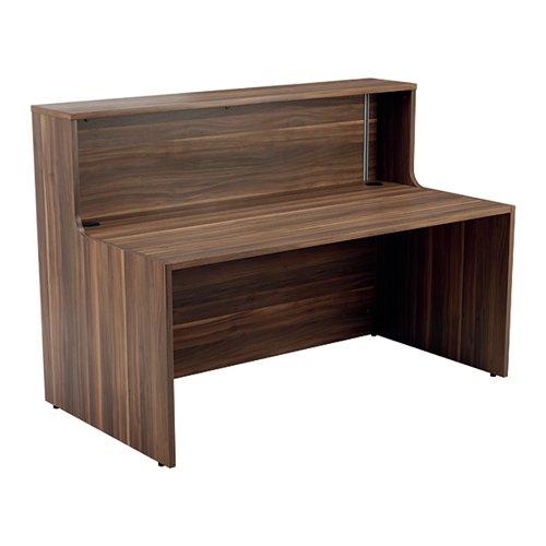 JEMINI RECEPTION UNIT 1400X800X740MM DARK WALNUT KF818190