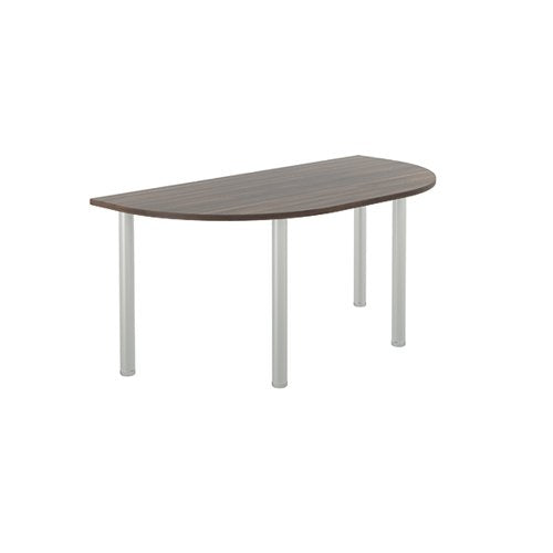 JEMINI SEMI CIRCULAR MULTIPURPOSE TABLE 1600X800X730 WALNUT