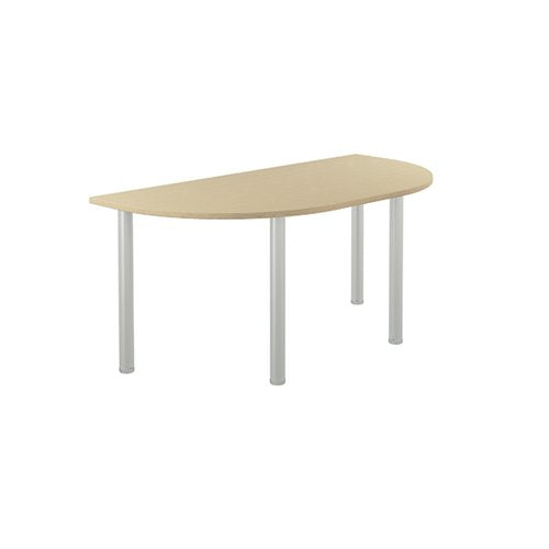 JEMINI SEMI CIRCULAR MULTIPURPOSE TABLE 1600X800X730MM MAPLE
