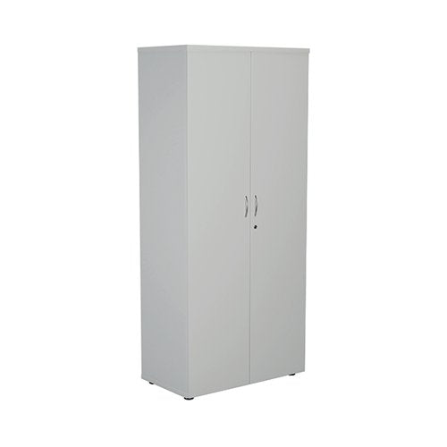 FIRST WOODEN STORAGE CUPBOARD 800X450X1800MM WHITE KF820987