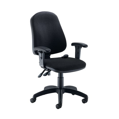 JEMINI INTRO POSTURE CHAIR WITH ARMS 640X640X990-1160MM BLAC