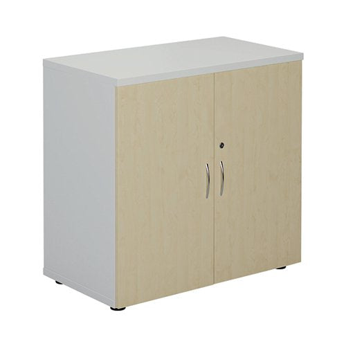 JEMINI CUPBOARD 800X450X800MM WHITE/MAPLE KF822714