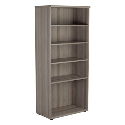 JEMINI WOODEN BOOKCASE 800X450X1800MM GREY OAK KF822881
