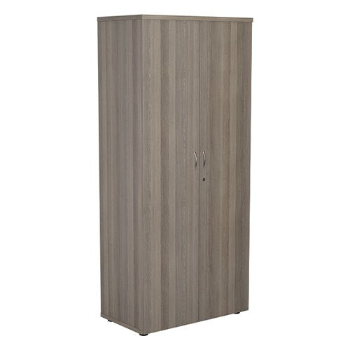 JEMINI WOODEN CUPBOARD 800X450X1800MM GREY OAK KF822951