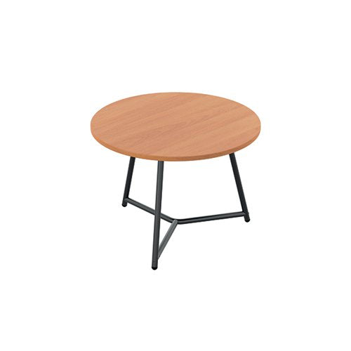 JEMINI TRINITY LOW TABLE 600X600X435MM BEECH/BLACK KF823353