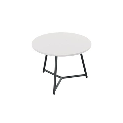 JEMINI TRINITY LOW TABLE 600X600X435MM WHITE/BLACK KF823414