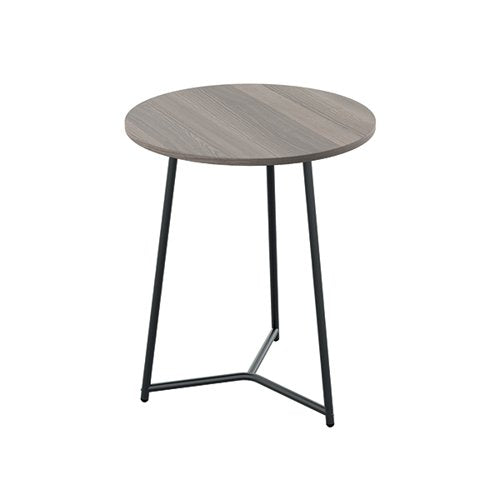 JEMINI TRINITY MID TABLE 600X600X735MM GREY OAK/BLACK KF8234