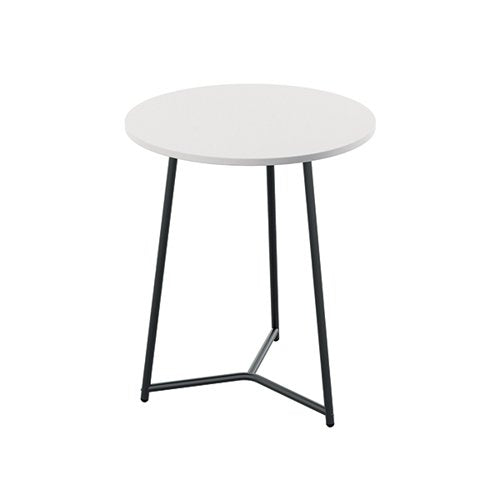 JEMINI TRINITY MID TABLE 600X600X735MM WHITE/BLACK KF823483