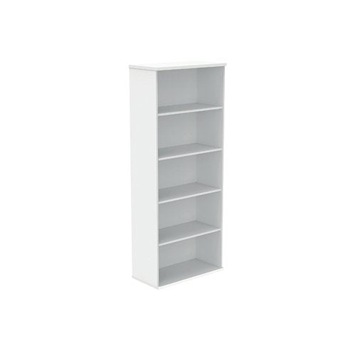 ASTIN BOOKCASE 4 SHELVES 800X400X1980MM ARCTIC WHITE KF82382