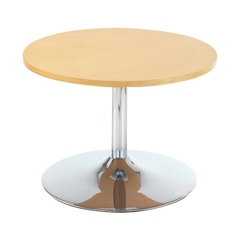 JEMINI BISTRO TABLE WITH TRUMPET BASE LOW600X600X420MM BEECH