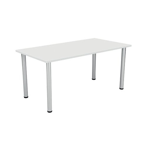 JEMINI RECTANGULAR MEETING TABLE 1600X800X730MM WHITE KF8401