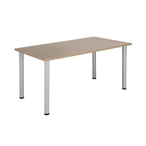 JEMINI RECTANGULAR MEETING TABLE 1200X800X730MM GREY OAK KF8