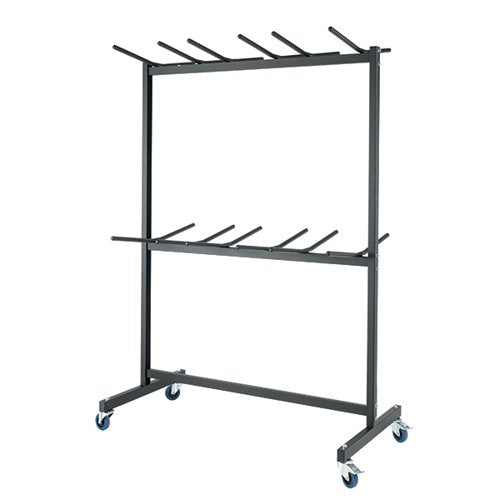 TITAN FOLDING CHAIR TROLLEY 790X1750X2250MM BLACK KF90570
