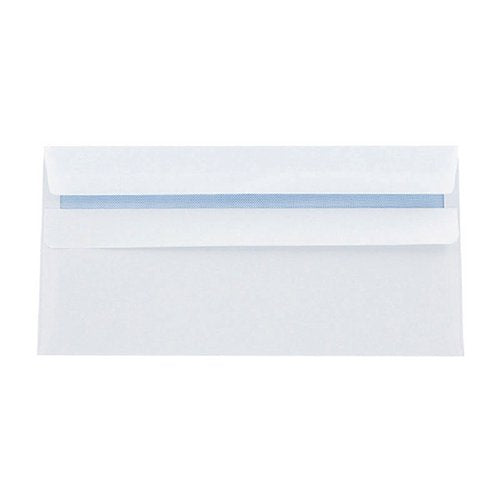 Q-CONNECT DL ENVELOPES WALLET SELF SEAL 120GSM WHITE (PACK O