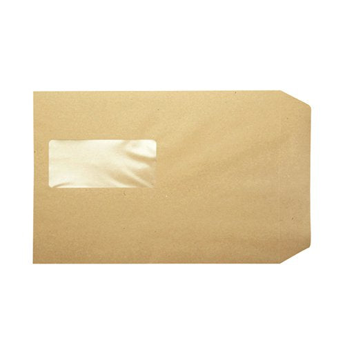Q-CONNECT C5 ENVELOPES WINDOW POCKET PEEL AND SEAL 115GSM MA