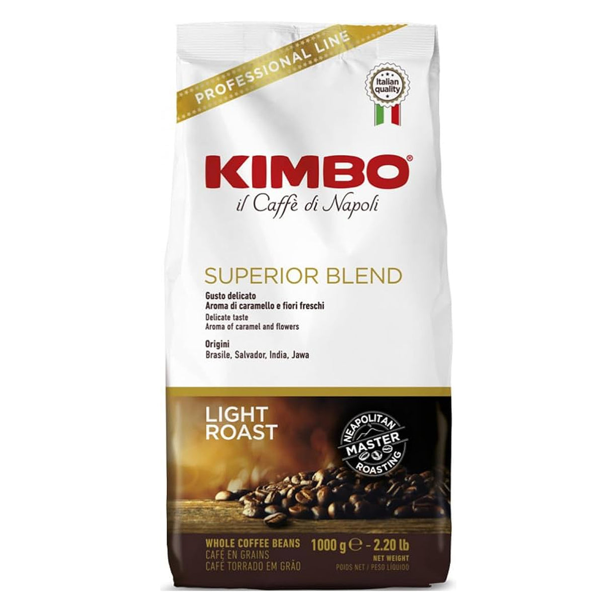 KIMBO SUPERIOR BLND BEANS (1kg) x 6