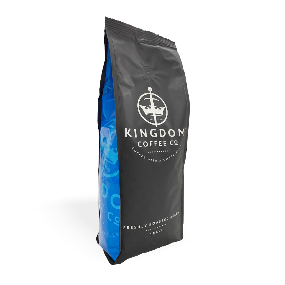 KINGDOM COFFEE FAIRTRADE DECAF COFFEE BEANS (1KG)