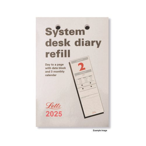 LETTS SYSTEM DESK CAL REFILL 2025 LTSDR25