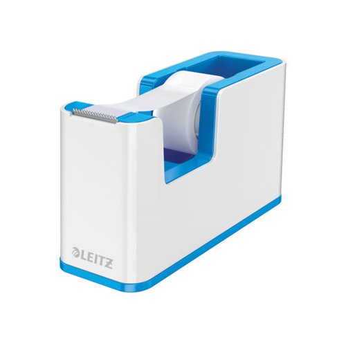 LEITZ WOW TAPE DISPENSER WHITE/BLUE 53641036