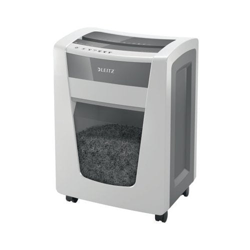 LEITZ IQ OFFICE PRO CROSS-CUT PAPER SHREDDER P-4 WHITE 80061