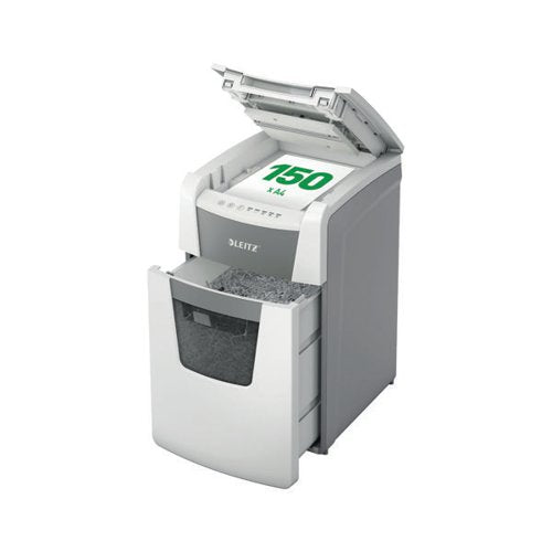 LEITZ IQ AUTOFEED OFFICE 150 MICRO-CUT P-5 SHREDDER WHITE 80
