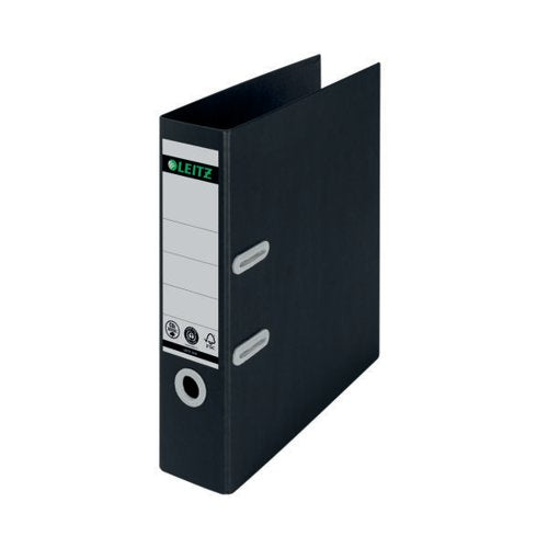LEITZ LAF180 RECYCLED 80MM A4 BLACK (10 PACK) 10180095